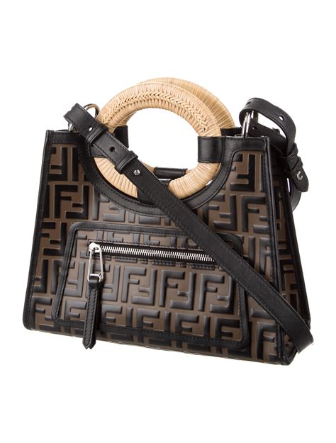 fendi runaway small shopper|fendi roma tote bag.